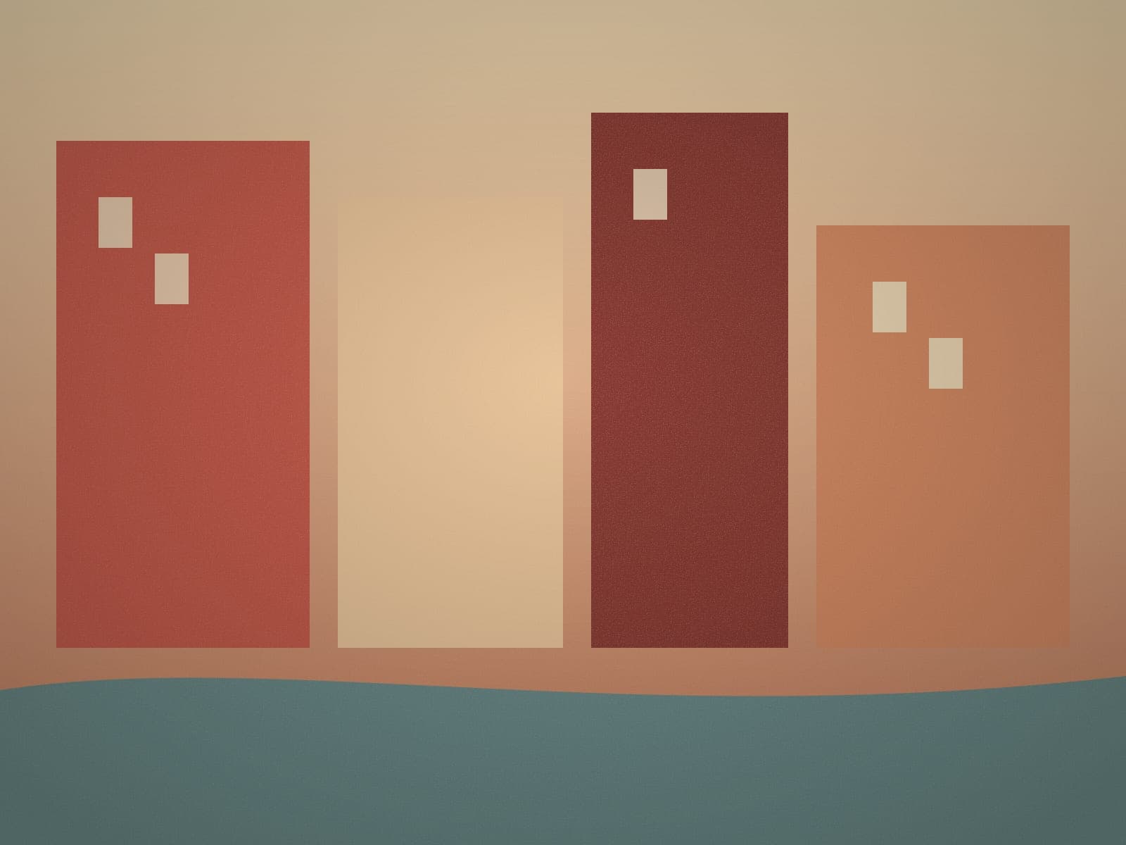 Example cover — terracotta facades on a hill (placeholder)